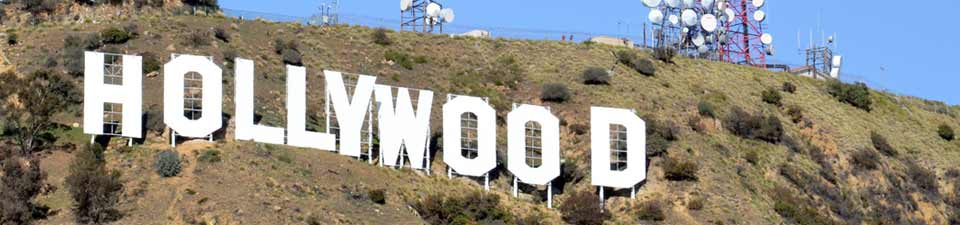 Das Wahrzeichen über den Hügeln von Los Angeles
